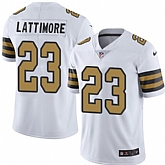 Nike Men & Women & Youth Saints 23 Marshon Lattimore White Color Rush Limited Jersey,baseball caps,new era cap wholesale,wholesale hats